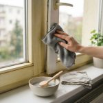Vergilbte Fensterrahmen reinigen