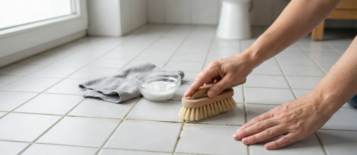 Fliesenfugen reinigen, ohne sie mit aggressiven Mitteln anzugreifen