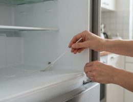 Ablaufloch im Kühlschrank reinigen