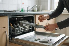 Sprüharme der Spülmaschine reinigen, wenn Gläser und Teller schmutzig bleiben