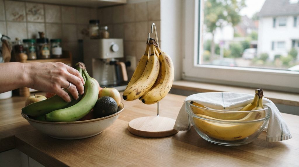 Bananen schneller oder langsamer reifen lassen: So steuern Sie den richtigen Zeitpunkt Bananen schneller oder langsamer reifen lassen