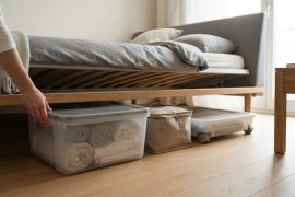 Platz unter dem Bett sinnvoll nutzen, ohne eine Staubkammer zu bauen