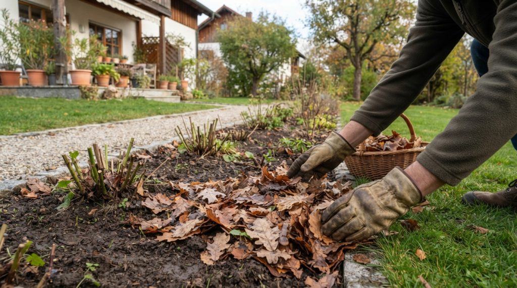 Herbstlaub als Mulch nutzen: Wo es hilft und wo es stört Herbstlaub als Mulch nutzen